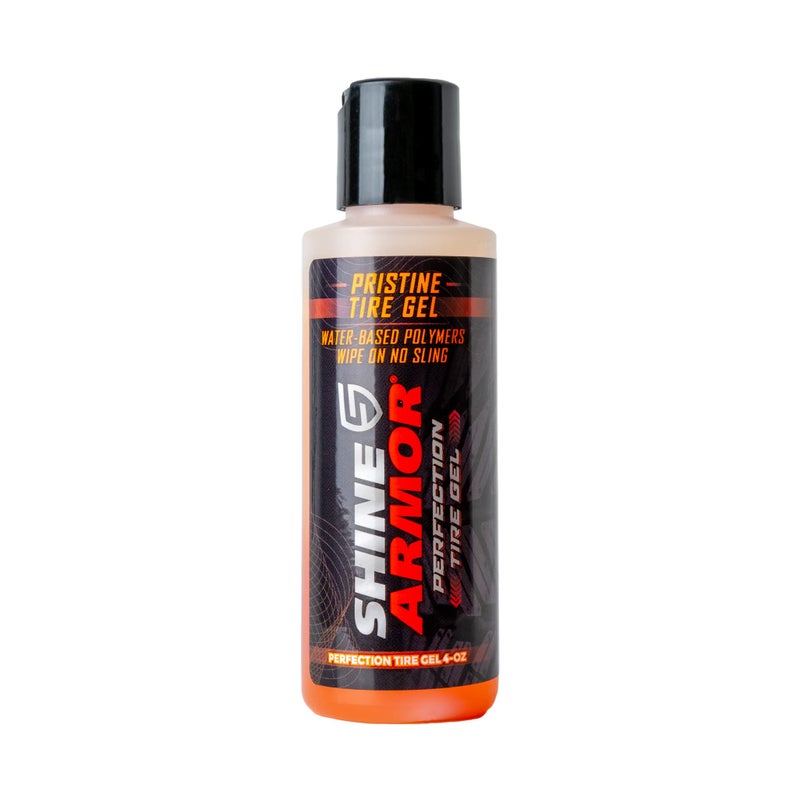 SHINE ARMOR Tire Shine Gel Dressing & Pristine Cleaner Car Care for Wheels & Tires with No Sling Formula Wet Look Keeps Tires Black & Clean with Water Based Polymers - Image 1